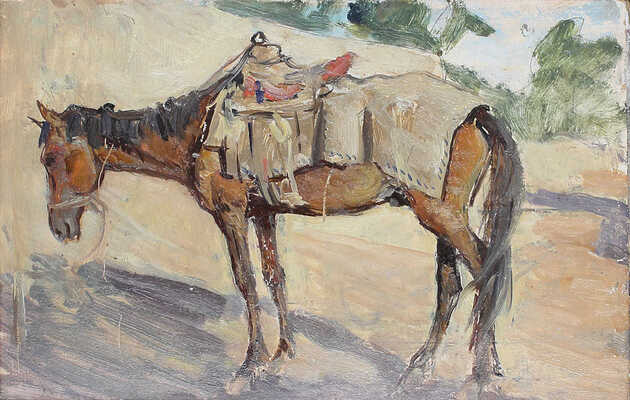 Ромадин Николай Михайлович. Верховая узбекская лошадь 